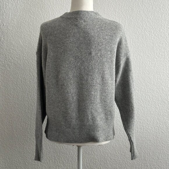 A New Day Gray “Love That For You” Embroidered Sweater Small Crewneck - Picture 6 of 8